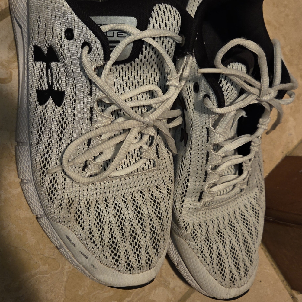 Under Armour Black and White Sneakers